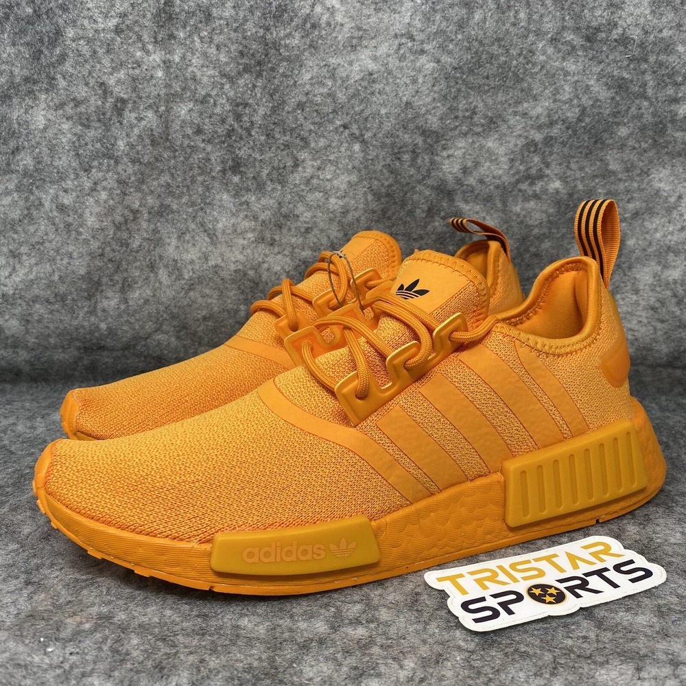 Adidas Originals NMD R1 Shoes Womens 9 Bright Orange Black GV9439 Boost